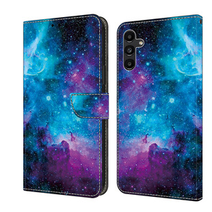 Cross-border New Suitable for Samsung A15 Crystal Material Mobile Phone Leather Case A05S Flip Card Wallet Protective Case