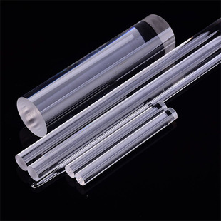 Transparent quartz rod high temperature resistant optical fiber High Purity Quartz Rod light guide rod stirring glass rod direct sales