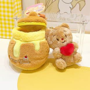 Wholesale pendant cute khachi bear pendant bear keychain series head plush keychain free shipping