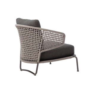 Outdoor Sofa Garden Balcony Courtyard Hotel Villa Single Rope Rattan Leisure Furniture Table and Chair Combination
