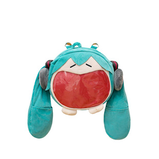 Мягкая сумка Miksu Miksu Miku милая кукла плюшевая сумка с одним плечом и большим ртом