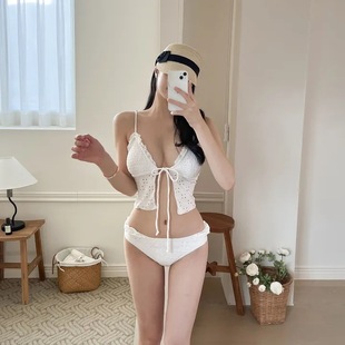 2025 Summer New Swimsuit Women's High-end Split Pure Want Strap Hot Girl Korean Style Holiday Bikini Swimsuit
