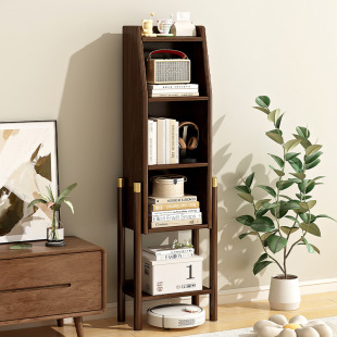 Bookshelf Home Children's Simple Small Bookcase Living Room Solid Wood Floor Storage Rack Multi-layer Storage Rack for Small Apartment