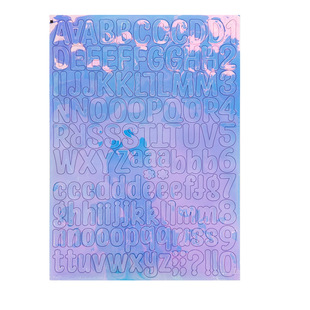 Cross-border Digital Sticker Magic Color Vinyl Self-adhesive Waterproof DIY Decorative Mailbox Water Cup Gift Letter Sticker
