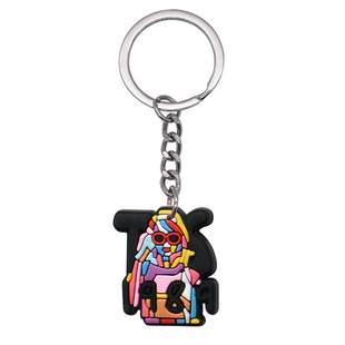 Taylor Series Cross-border Hot-selling Cartoon Keychain PVC Soft Glue Key Chain Bag Pendant Small Gift Wholesale