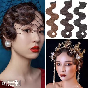 Китайская Республика ветер Cheongsam прическа ручная рябь челка парик