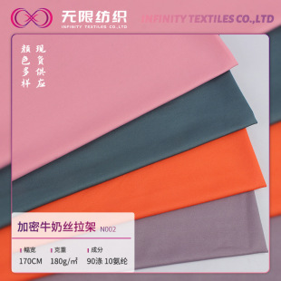 180g encrypted milk wire pull frame fabric polyester ammonia high elastic milk wire pull frame fabric T-shirt fabric wholesale
