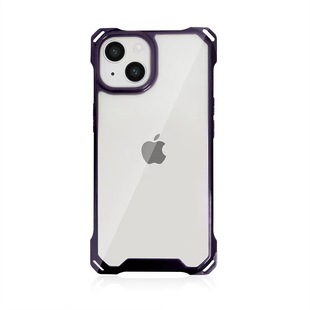 Integrated Four-Corner Lanyard Hole Mobile Phone Protective Case Mirror Anti-Fall Two-In-One High-Transparency Protective Cover Cosmetic Mirror Pattern Case