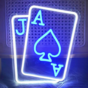 Amazon explosion LED neon cartoon animation interior decoration letter shape creative luminous billboard