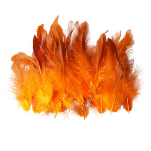 About 50 wholesale feather color yellow swimming feather feather feather DIY handmade jewelry crafts clothing home accessories
