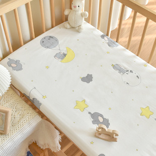Baby Cotton Class A Bed Cover Newborn Baby Mattress Cover Kindergarten Children Splicing Bed Sheet All Seasons Universal