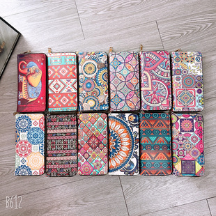 2025 New Four Seasons Ethnic Style Women's Wallet Retro Clutch Bag Exquisite Girl's Single Pull Bag Practical Bag for Women