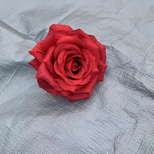 Studio flower wall simulation rose flower head manual DIY simulation flower head cross-border White Rose simulation flower wholesale