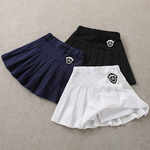 Girls Skirt Summer New Pleated Skirt Medium and Large Children Jk Performance Short Skirt Baby Summer Preppy Skirt
