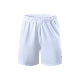 Quick-drying sports shorts men's and women's badminton clothes running tennis table tennis shorts summer pure black V9021