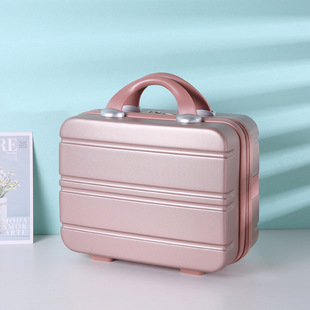 Printable LOGO gift box mini accompanying box lightweight portable boarding small luggage 14 inch makeup luggage 12 inch