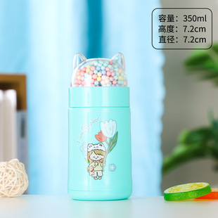 Мультфильм Lucky Cat Ball Cup Женский студенческий подарок Открытие Подарочный Кубок Группа компаний Здание Сопровождающий подарок Стекло