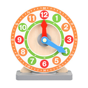 Early education to understand the time clock toys wooden digital clock children's alarm clock children's educational clock toys wholesale