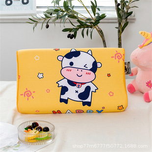 Children's Pillow Cotton Cartoon Baby Pillow Core Latex Pillow Student Youth Cervical Protection Baby Pillow suit