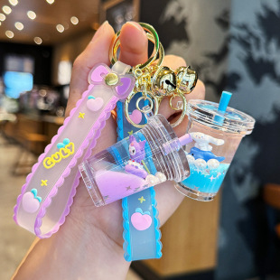 Sanrio Coolomi молочный чай чашка чекан с рисом деликатный милый девушка сердце школьная сумка подвеска маленькие аксессуары