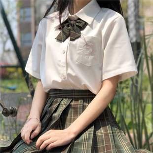 Jk Uniform Shirt Women's Long-Sleeved Genuine Original Embroider Moon Crane Japanese Style Preppy Style Student Korean Style Autumn and Winter Top