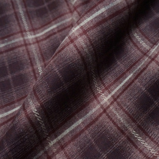 New Autumn and Winter Casual Shirt Plaid Fabric TR Twill Scrub Yarn-dyed Plaid Fabric Skirt Trousers Fashion Fabric