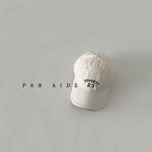 Ins Korean-style Spring and Autumn Thin Children's Sunshade Cap Trendy Cool Wear Boys and Girls Baby All-match Baseball Cap