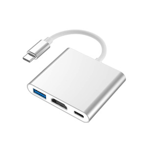 Type-c в hdmi три в одном расширение док-станции usb pd преобразователь питания 4K док-станция
