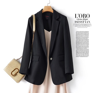 apricot Wool Suit Jacket Design Niche Female 2024 Autumn and Winter New Small High Sense Loose Top
