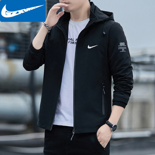 A generation of hair brand men's coat spring and autumn 2024 new casual hooded jacket men handsome Joker men