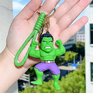 Marvel Captain America Spider-Man Iron Man Keychain Avengers Hand Doll Pendant Gift Cartoon