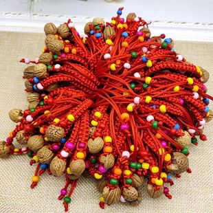 Hand-woven Pisces peach walnut basket red rope bracelet Dragon Boat Festival Pisces bracelet hot sale small gift