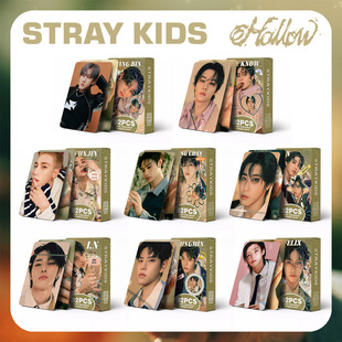 Wholesale 92 small card STRAYKIDS new special Hollow greeting card star photo card sticker LOMO card