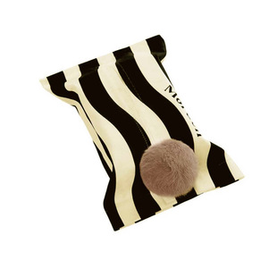 Modern Simple Artistic Tissue Box Home Living Room Car Paper Box Black and White Lattice Removable Tissue Box in stock