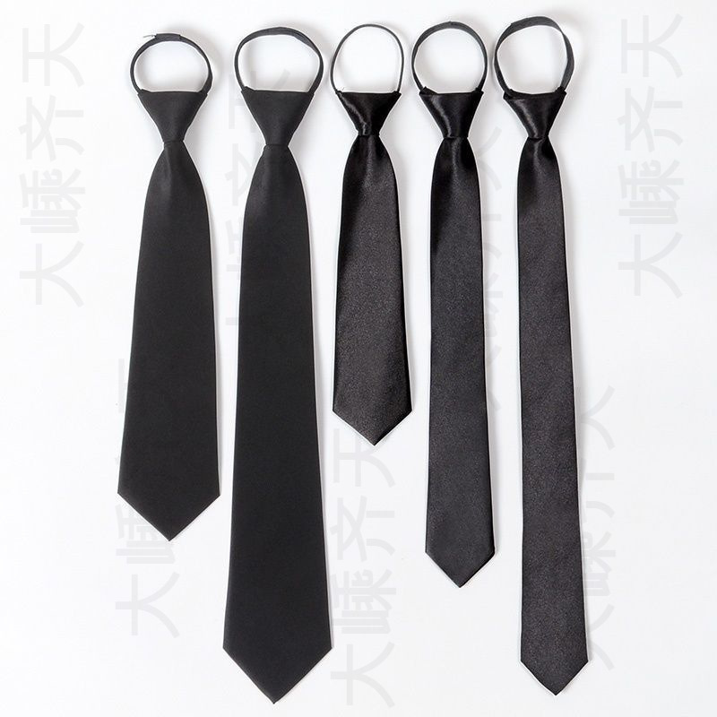Black Tie Men's Zipped Lazy Hit-Free Shirt Decoration Japanese JK Long and Short College Style Students Hit Women