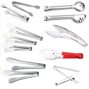 Thickened Stainless Steel Food Clip Food Sugar Ice Clip Baking Clip Bread Grill Steak Cafeteria Clip