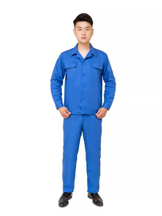 Summer Pure Cotton Long-sleeved Work Clothes Suit Ultra-thin Welding Clothes Electrician Machine Repair Auto Repair Clothes Construction Site Labor Protection Clothes