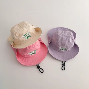 Children's fisherman hat South Korea tide children's sunshade hat Joker quick-drying outdoor mountaineering hat sunscreen hat baby hat wholesale
