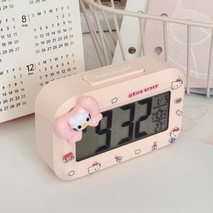Симпатичные Hello Kitty светящиеся мини-часы в студенческом общежитии
