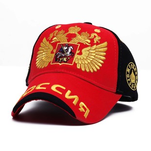 Export Russian baseball cap men and women golden double-headed peaked cap spring, summer, autumn and winter outdoor sports leisure hat