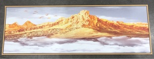 Self-Adhesive Painting Bedroom Bedside Decoration Painting Hotel Hotel B&B New Chinese Style Living Room Sofa Background Wall Landscape Painting