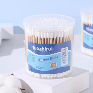 Boxed cotton swab disposable new cotton stick cleaning cotton swab double head wooden stick cotton swab round head cotton swab in stock wholesale