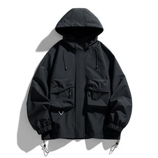 Cross-border manufacturers 2023 autumn new outdoor fashion jacket tooling multi-pocket lovers outdoor a generation of hair