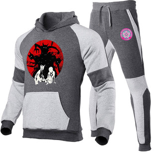 Kaiju no 8 cross-border color matching vests leggings hooded suit men