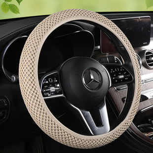 Cross-border e-commerce for AliExpress Amazon mesh ice silk car breathable sweat-absorbent steering wheel cover