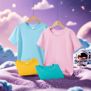 Cotton T-shirt custom logo party class clothing crew neck short sleeve overalls advertising cultural shirt loose half sleeve printing