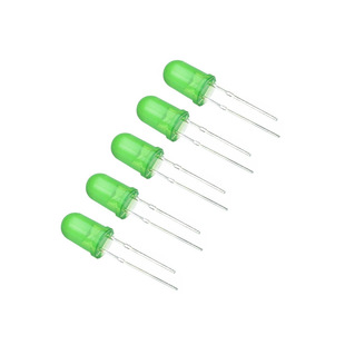 Led light emitting diode F5 color 5mm round head short foot with edge white red blue green yellow in-line LED lamp beads