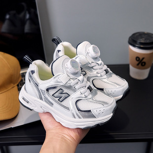 2025 spring and summer new boys and girls sneaker shoes children's running shoes trendy casual shoes non-slip breathable mesh surface