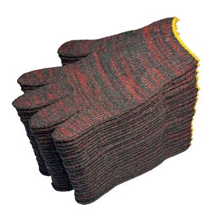 Cotton gloves labor protection gloves wholesale construction site men and women thick wear-resistant mold bleached nylon yarn cotton