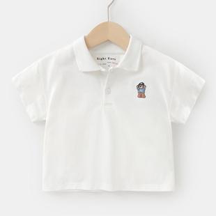 Boys' Short-sleeved POLO Shirt T-shirt Summer New Arrival Children's Handsome Baby's Lel Trendy Boys' Top